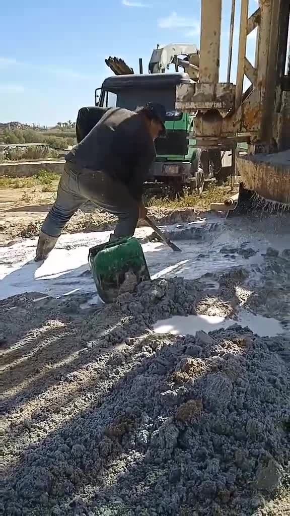Drilldeck drilling work in progress